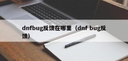 dnfbug反馈在哪里（dnf bug反馈）