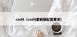 cod4（cod4重制版配置要求）